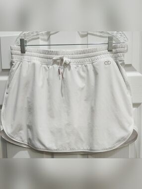 CALIA by Carrie Underwood White Drawstring Skort Size Large